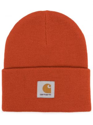 Pletená čiapka Carhartt Wip oranžová