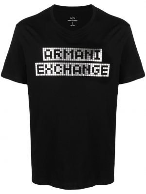 T-shirt Armani Exchange svart