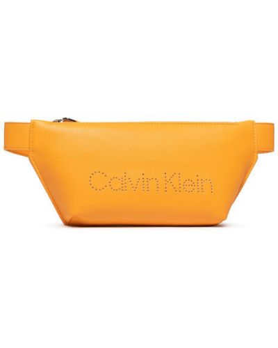 Övtáska Calvin Klein narancsszínű
