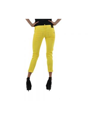 Slim fit skinny jeans Dsquared2 gelb