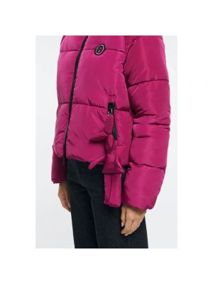 Abrigo corto con cremallera acolchado con bolsillos Ottod'ame rosa