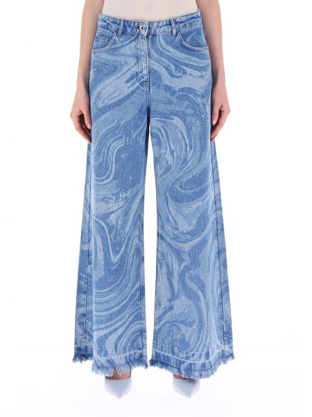 Jeans con cristalli Patrizia Pepe Blu