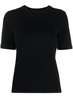 Kokvilnas t-krekls La Collection melns