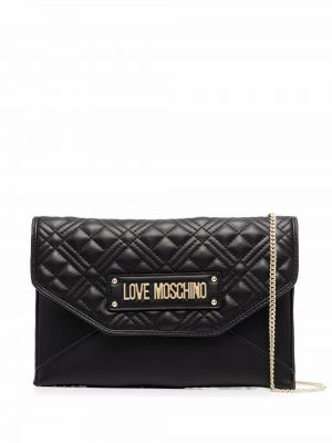 Vattert veske Love Moschino svart