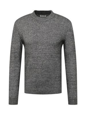 Меланжов пуловер Tom Tailor черно