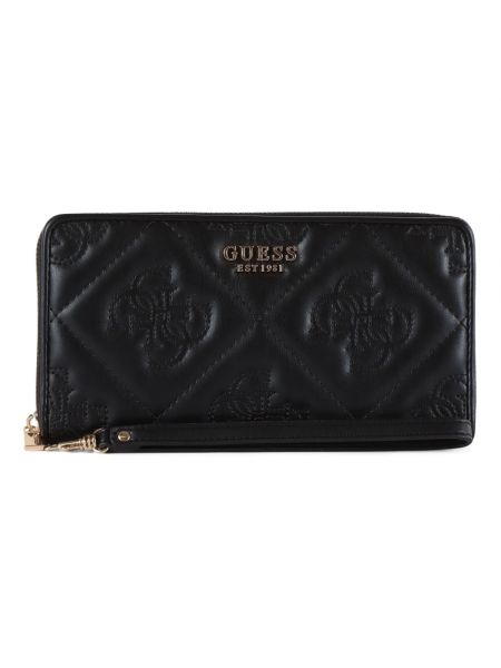 Pikowany portfel Guess czarny