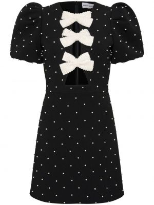 Κοκτέιλ φόρεμα με μαργαριτάρια Rebecca Vallance μαύρο