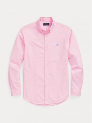 Marškiniai slim fit Polo Ralph Lauren rožinė