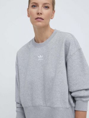 Hoodie s kapuljačom s melange uzorkom Adidas Originals siva