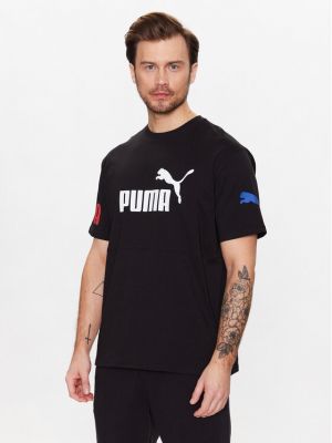 Relaxed спортни шорти Puma черно