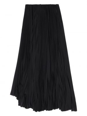 Plisuotas asimetriškas sijonas Balenciaga juoda