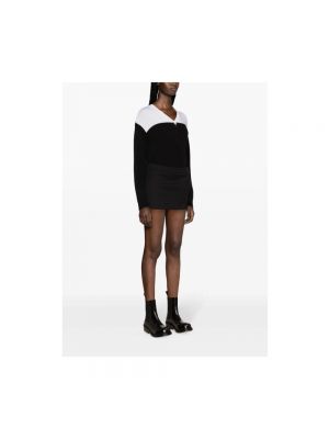 Mini falda de lana Wardrobe.nyc negro