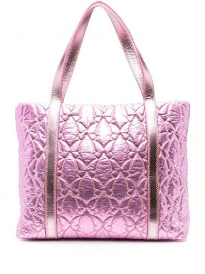 Ватирани шопинг чанта Sophia Webster розово