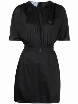 Копринена рокля Prada черно