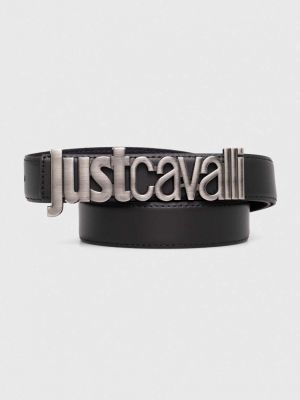 Černý kožený pásek Just Cavalli