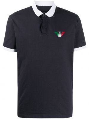 Poloskjorte Emporio Armani blå