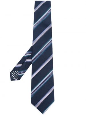 Cravatta a righe Paul Smith blu