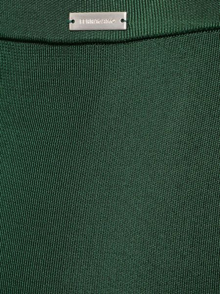 Midi sijonas iš viskozės Ferragamo žalia