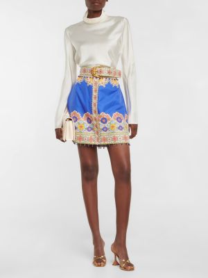Bavlněné hedvábné mini sukně Zimmermann
