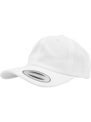 Șapcă din bumbac Flexfit alb