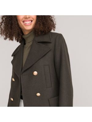 Abrigo corto de lana La Redoute Collections