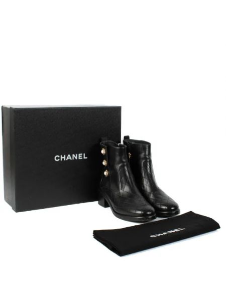 Botas de agua Chanel Vintage negro