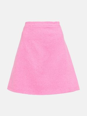 Mini falda de algodón Patou rosa