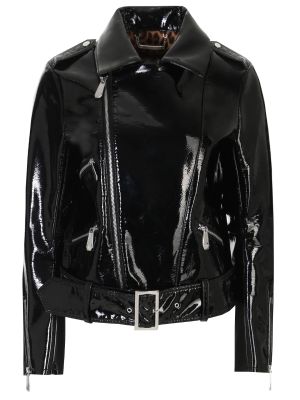 Черная кожаная куртка из искусственной кожи Philipp Plein
