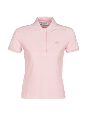 Polo majica slim fit kratki rukavi Lacoste ružičasta
