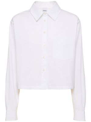 Βαμβακερό πουκάμισο με τσέπες Aspesi λευκό