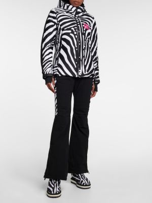 Lyžiarska bunda s potlačou so vzorom zebry Dolce&gabbana