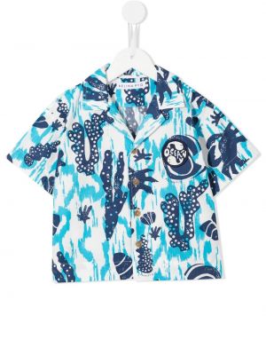 Camicia di cotone Rejina Pyo blu