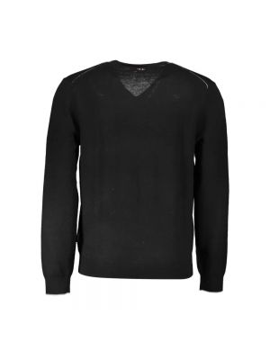 Sweter wełniany Napapijri czarny