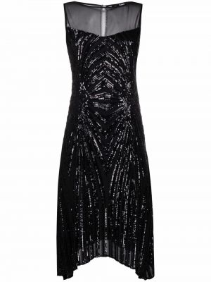 Sukienka wieczorowa z cekinami Karl Lagerfeld czarna