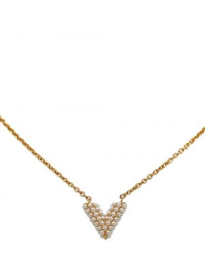 Ogrlica z perlami Louis Vuitton Pre-owned zlata