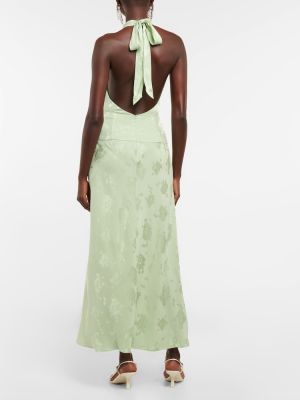 Φλοράλ μάξι φόρεμα Rixo πράσινο