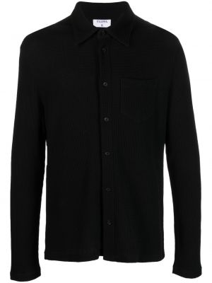 Bavlnená košeľa Filippa K čierna