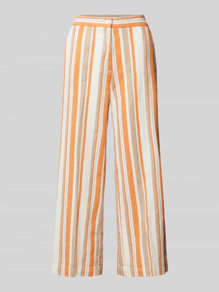 Spodnie w paski S.oliver Red Label pomarańczowe