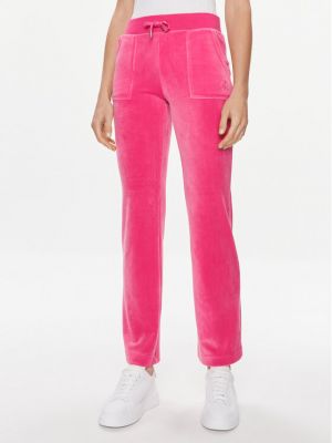 Αθλητικό παντελόνι Juicy Couture ροζ