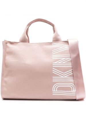 Shopper handtasche mit print Dkny pink