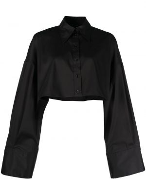 Relaxed риза с дълъг ръкав Blumarine черно