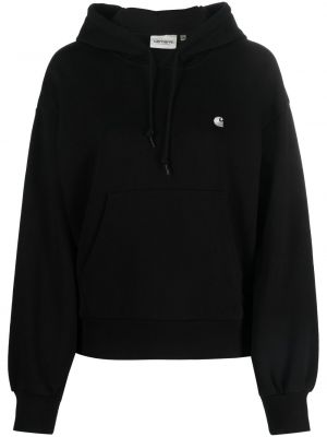 Siuvinėtas džemperis su gobtuvu oversize Carhartt Wip juoda