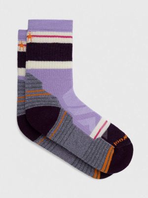 Чорапи Smartwool виолетово
