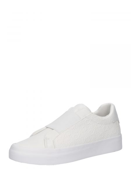 Slip-on flade sko Calvin Klein hvid