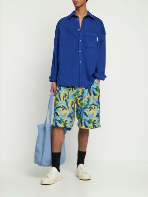 Pantaloni scurți cu imagine Marni albastru
