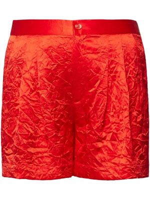 Shorts en soie Equipment rouge