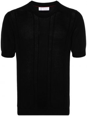 T-shirt en coton Brunello Cucinelli noir