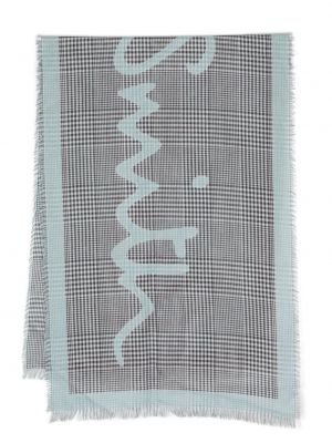 Кариран памучен шал с принт Paul Smith