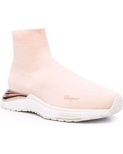 Sneakersy wsuwane Salvatore Ferragamo różowe