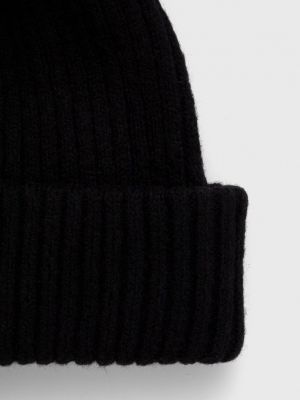 Dzianinowa czapka Abercrombie & Fitch czarna